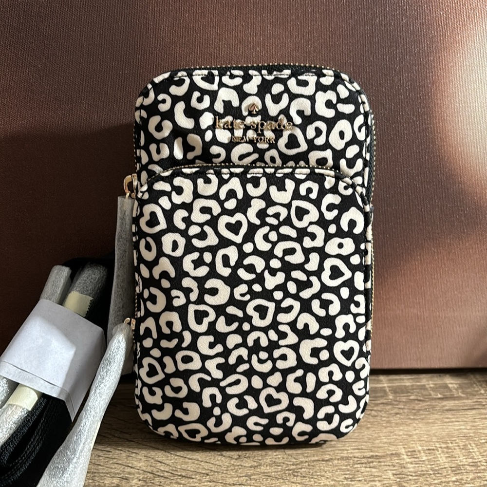 Kate Spade Leopard Heart Crossbody NWT